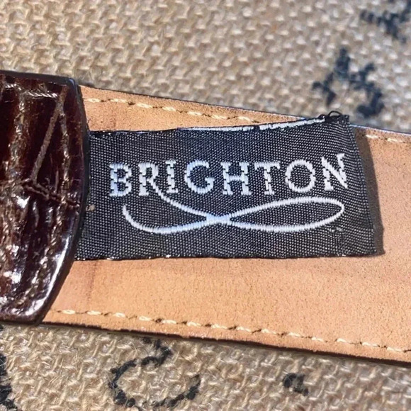 Brighton Croc Concho Belt - Vintage - Picture 6 of 6